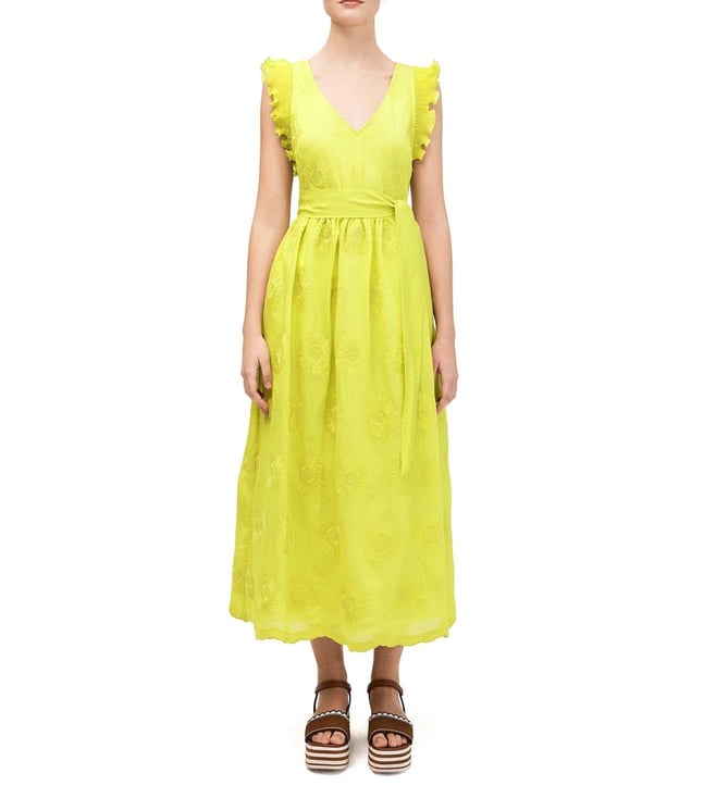 Buy Kate Spade Citronelle Flaired Fit Bloom Organza Dress for Women Online  @ Tata CLiQ Luxury
