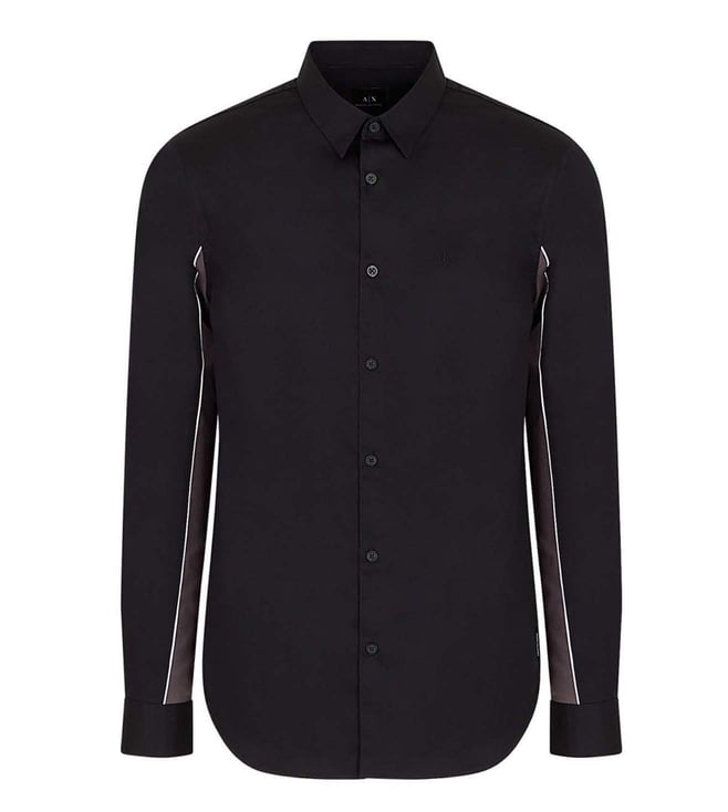 Buy Armani Exchange Black Grey Pins Slim Fit Shirt for Men Online @ Tata  CLiQ Luxury