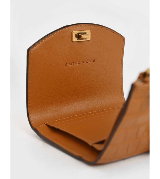 Buy Charles  Keith  Cognac Small  Wallet  for Women Online 