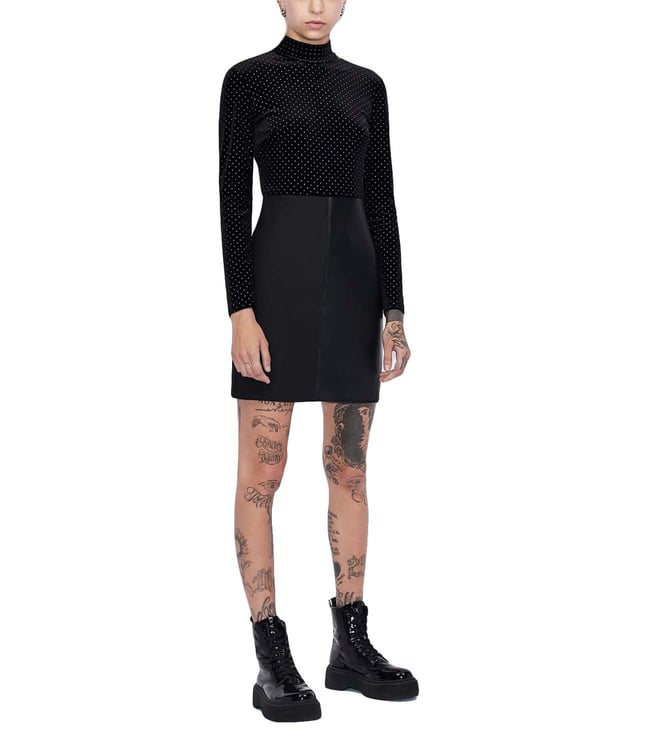 Buy Armani Exchange Black Slim Fit Dress for Women Online @ Tata CLiQ Luxury