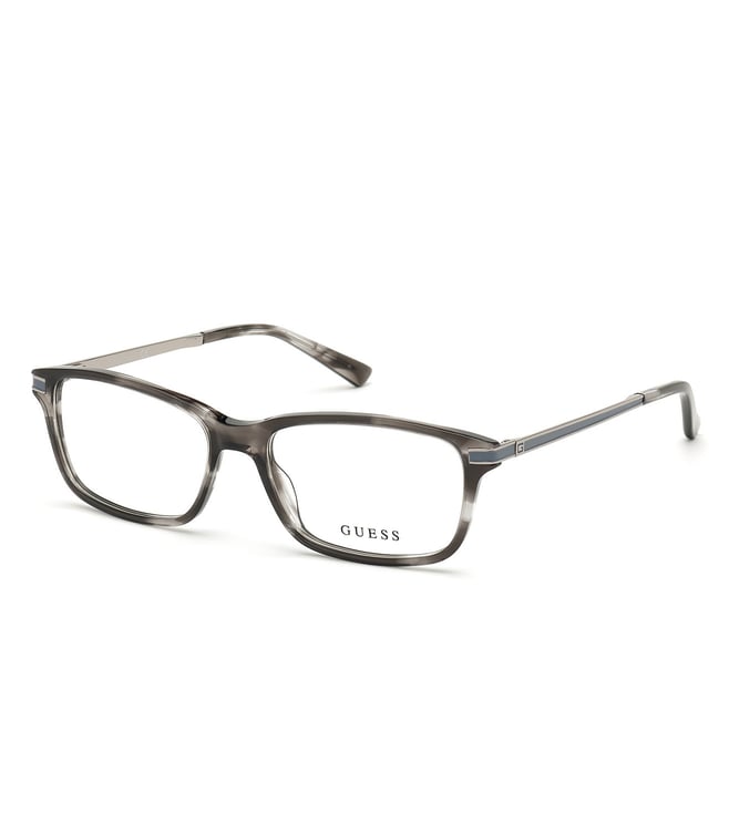Buy GUESS Grey Rectangular Eye Frames for Men Online Tata CLiQ Luxury