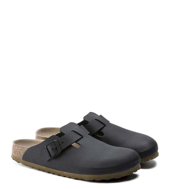 birkenstock boston desert soil black