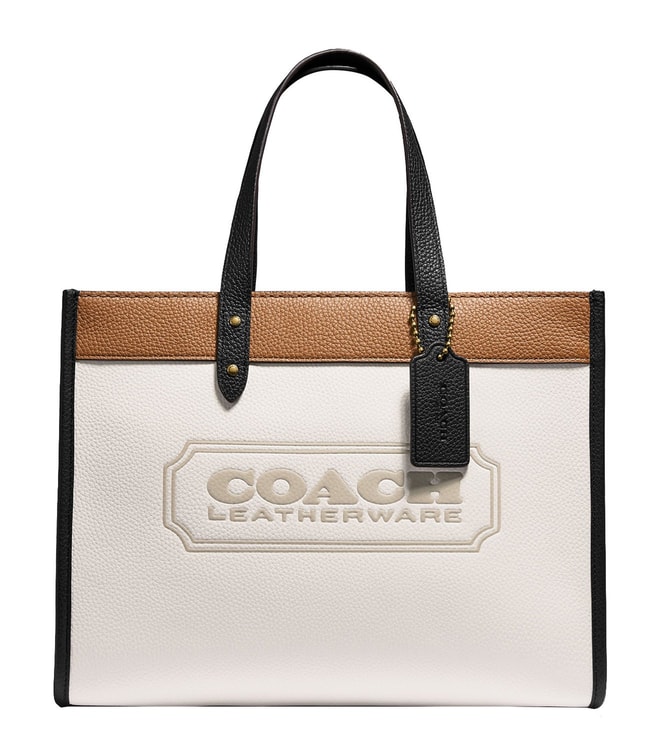 Coach Field Tote 30 Bag In Colorblock With Coach Badge