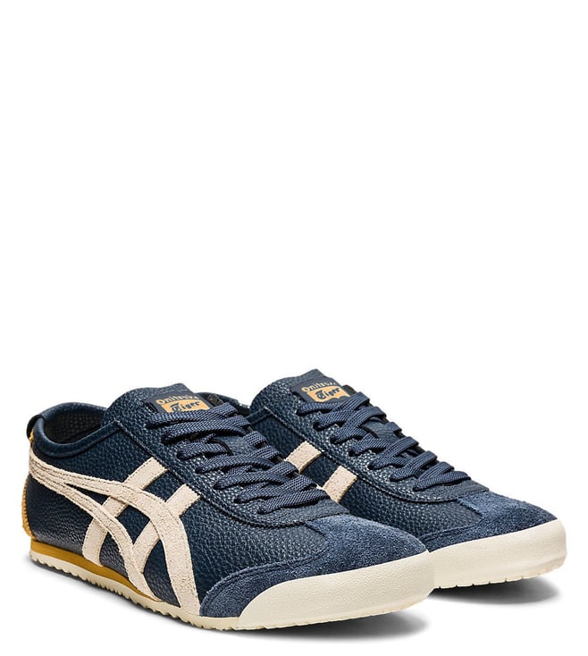 Buy Onitsuka Tiger Mexico 66 Iron Navy & Birch Unisex Sneakers Online ...