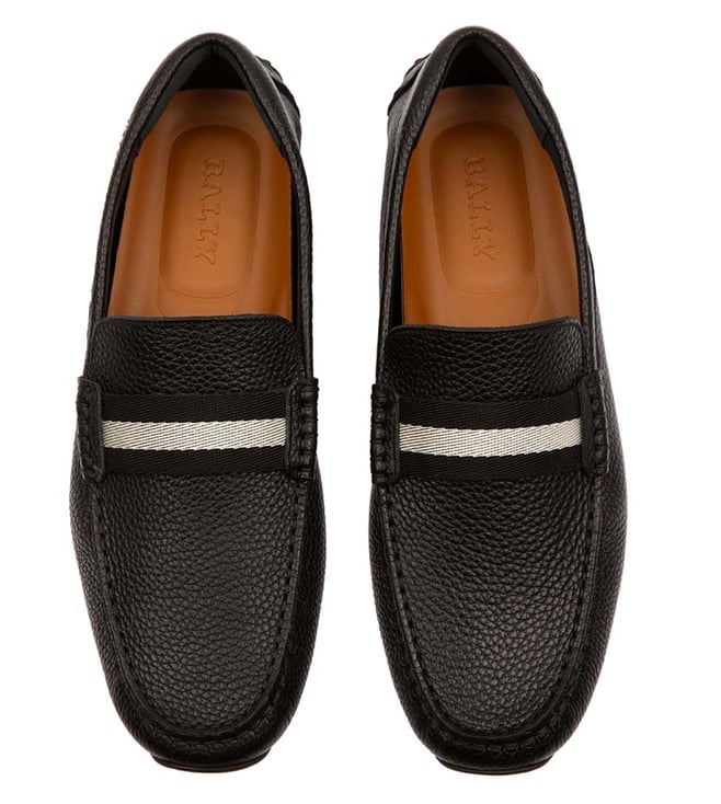 Buy Bally Pilot 0100 Black Loafers for Men Online @ Tata CLiQ Luxury