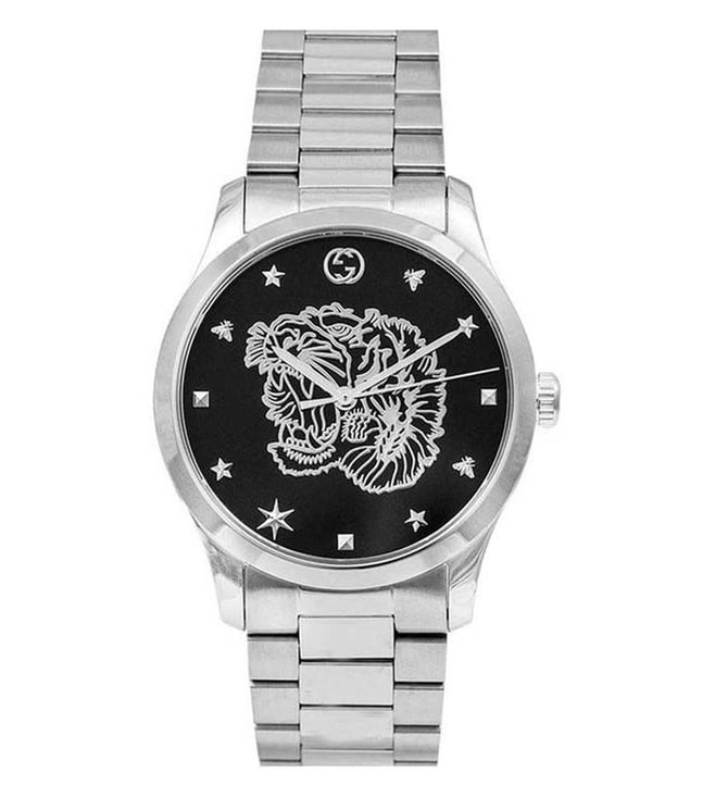 Gucci 1900L Black Square Dial on 16.5cm Stainless Steel Bangle for $327 for  sale from a Trusted Seller on Chrono24