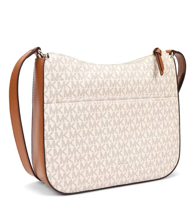 Buy MICHAEL Michael Kors Vanilla & Acorn Samira Cross Body Bag for