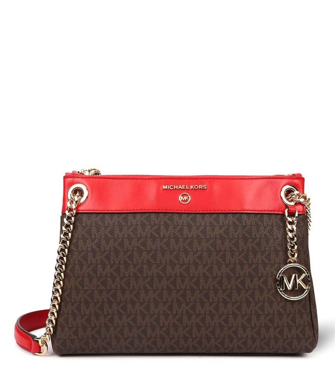 Buy MICHAEL Michael Kors Bright Red Soho Medium Shoulder Bag for Women  Online @ Tata CLiQ Luxury