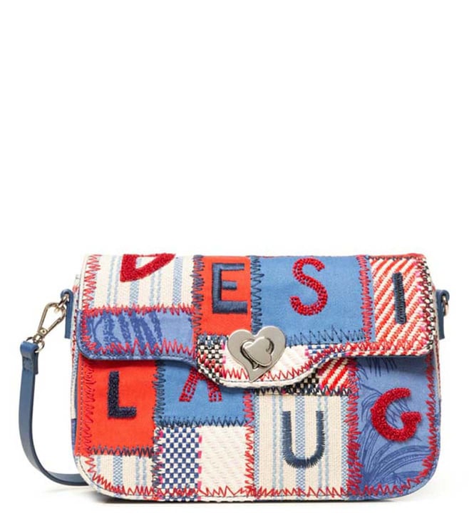 Desigual LARGE - Borsa a mano - blue/blu 