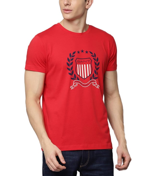 gant red t shirt