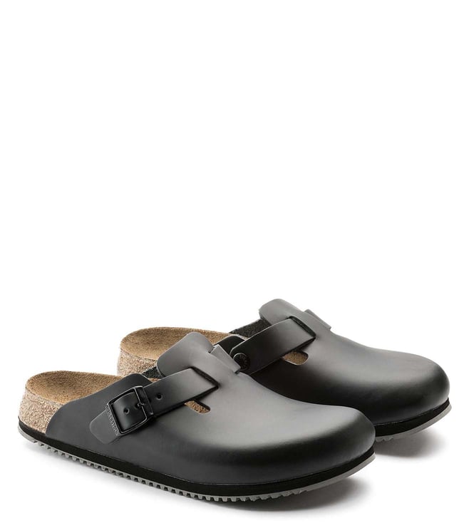 Buy Birkenstock Boston Super Grip Black Regular Width Unisex Mules Original Men Men Shoes Only At Tata Cliq Luxury