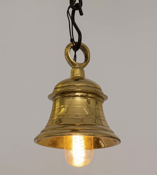 Vintage Brass Temple Bell - Medium