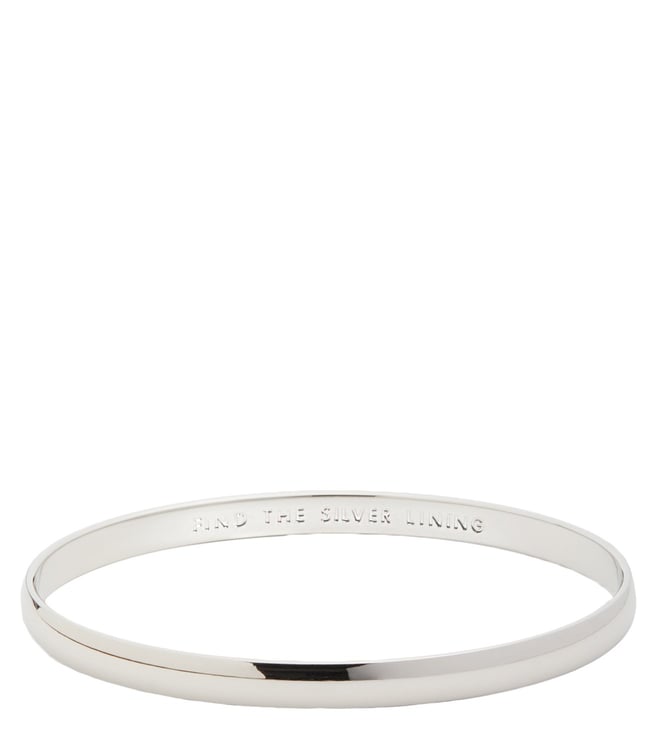 Silver Lining Idiom Bangle