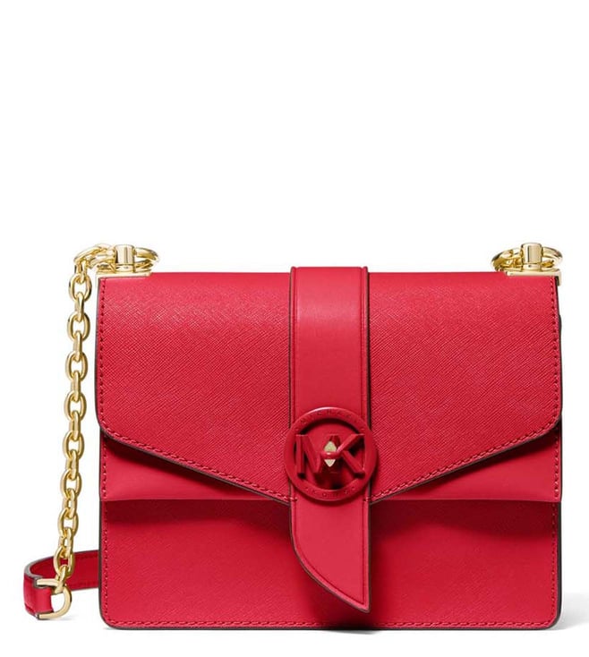 Buy MICHAEL Michael Kors Bright Red Greenwich Shoulder Bag for Women Online  @ Tata CLiQ Luxury