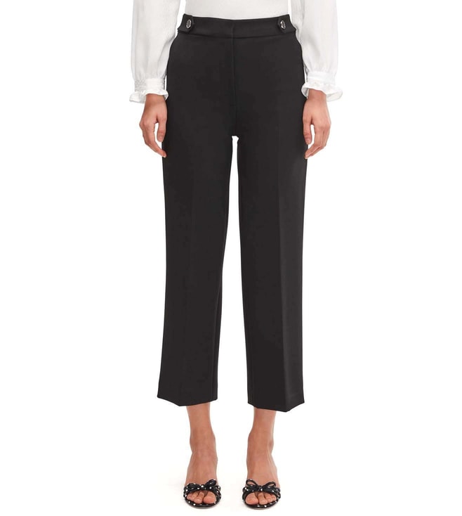 Buy Kate Spade Black Doubleweave Straight Fit Pants for Women Online @ Tata  CLiQ Luxury