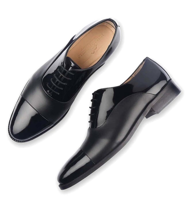 Buy Luxoro Formello Black Douglas Macathur Oxford Shoes for Men Online ...