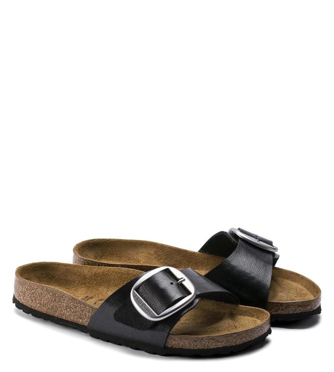 Birkenstock madrid best sale black big buckle