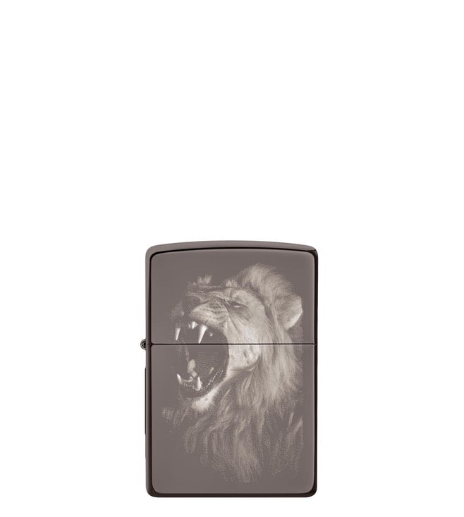 Buy Zippo Grey Lion Design Pocket Lighter Online @ Tata CLiQ Luxury 