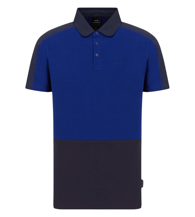 Buy Armani Exchange Multi Colour-Block Slim Fit Polo T-Shirt for Men Online  @ Tata CLiQ Luxury