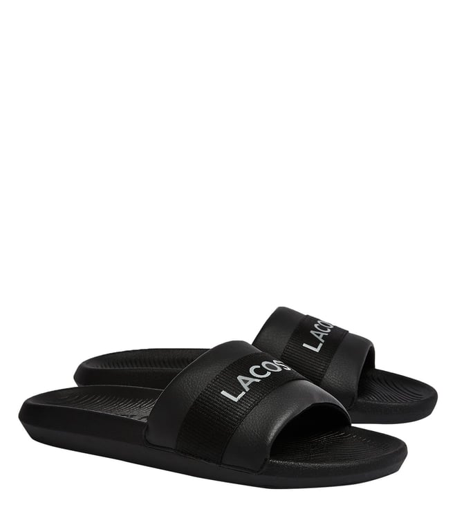 Lacoste mens slides black new arrivals