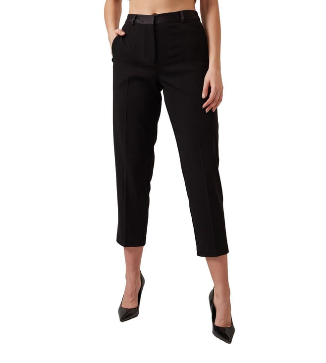 Buy Polo Ralph Lauren Black Flat Front Trousers Online  640809  The  Collective