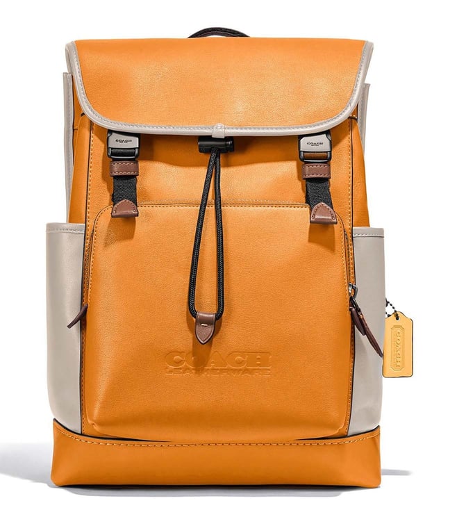 Buy Coach Multi Large Color Block League Flap Backpack for Men Online @  Tata CLiQ Luxury