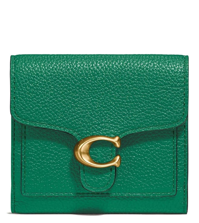 coach emerald green wallet