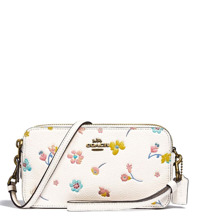 Buy Coach Chalk Multi Watercolor Floral Kira Cross Body Bag for Women ...