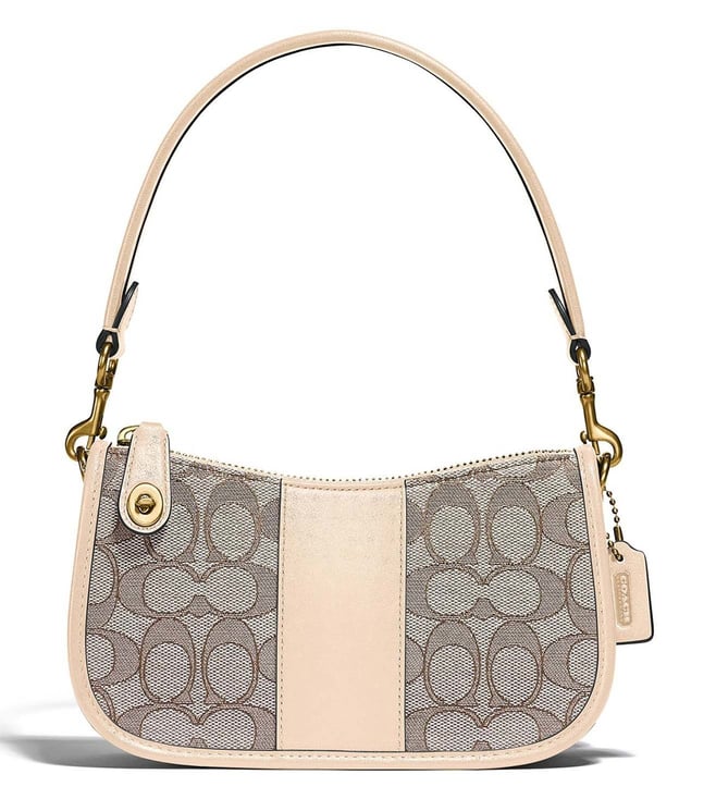 coach bag signature jacquard