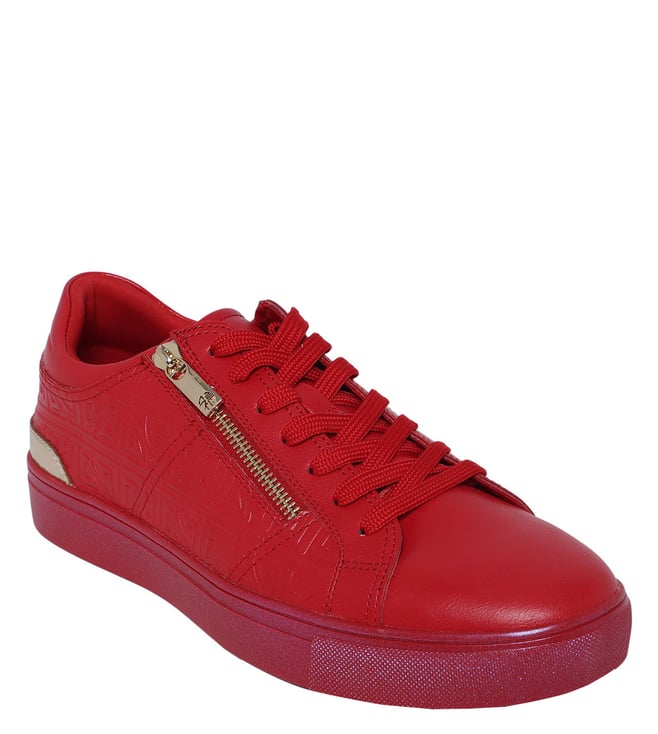 aldo red trainers