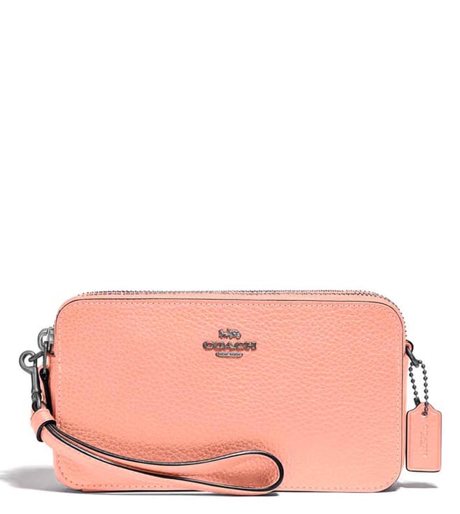 Buy Coach Pink Polished Pebbled Leather Kira Cross Body Bag for Women  Online @ Tata CLiQ Luxury