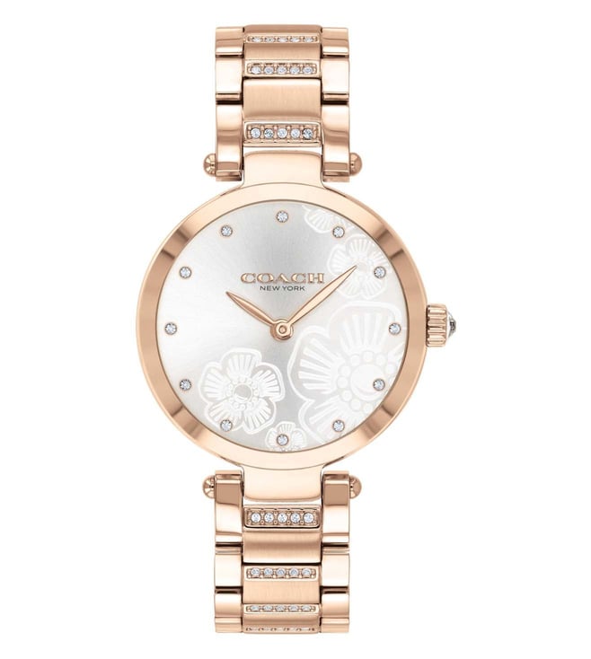 coach gold watch womens