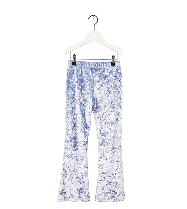 light blue velvet pants