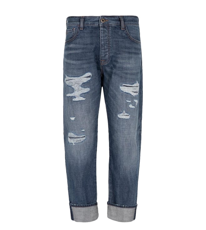 Emporio Armani Distressed Jeans Finland, SAVE 44% 