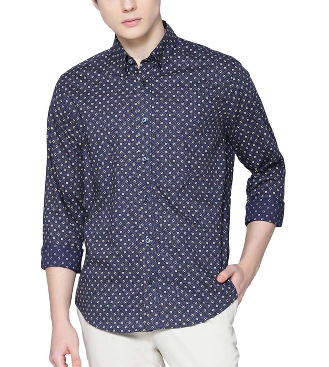 Buy Ben Sherman Dark Blue Printed 