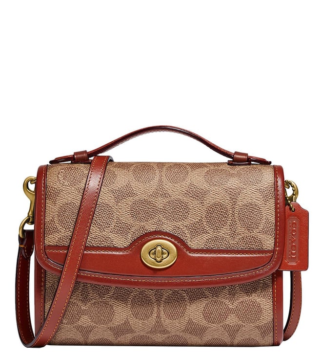 coach brown cross body bag