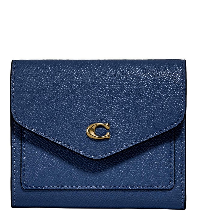 dark blue coach wallet