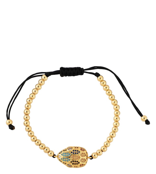 Gold Cubic Zirconia Slider Bracelet For Women  ZIVOM