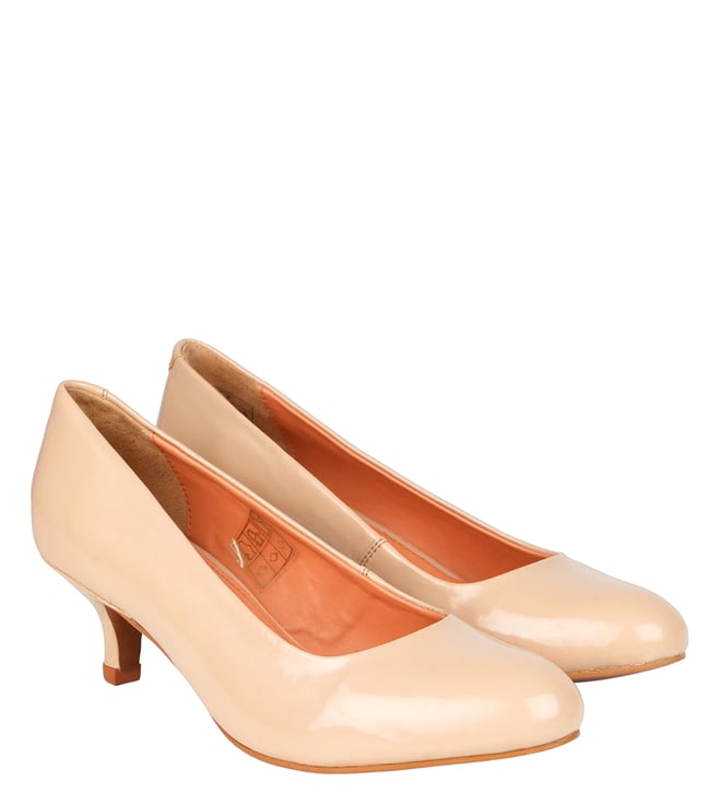 Steve Madden Beige Lucy Kitten Pumps 