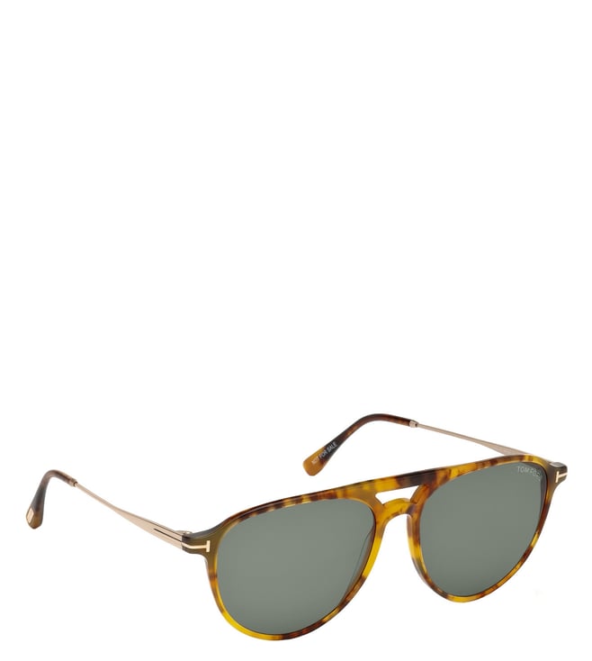 green oval sunglasses