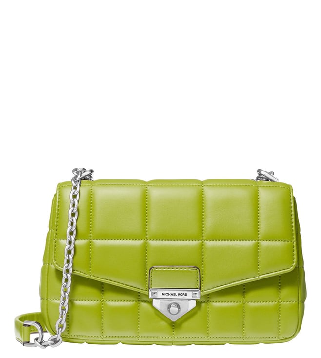 Buy MICHAEL Michael Kors Lime Soho Medium Shoulder Bag for Women Online @  Tata CLiQ Luxury