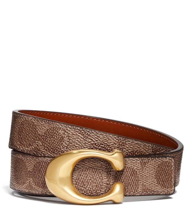 coach women's signature belt