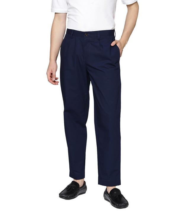 Station Pleat Front Tapered Trousers  Endource