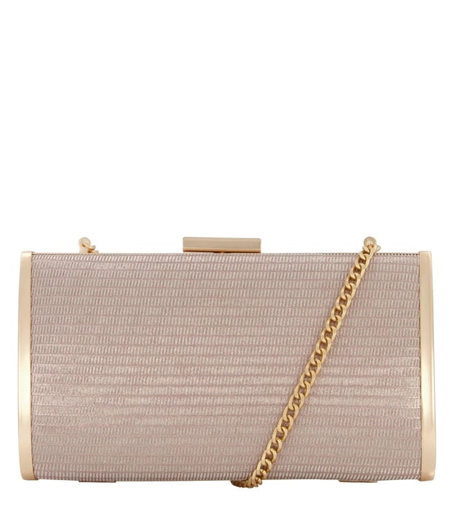 Buy Dune London Rose Gold Blaike Large Clutch for Women Online Tata CLiQ Luxury