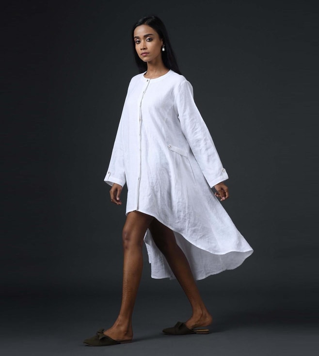 Buy Vasstram White Cape Tunic Dress ...