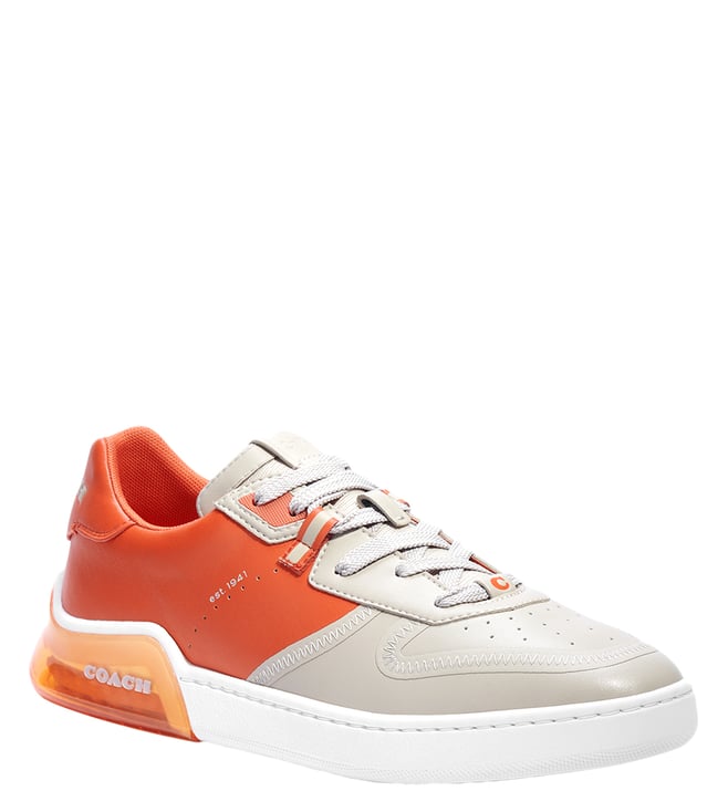 coach orange sneakers