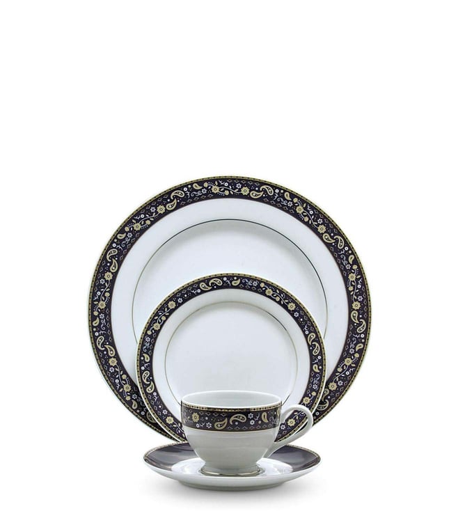 Buy Noritake 6-Piece White & Blue Porcelain Side Plate Sets Online