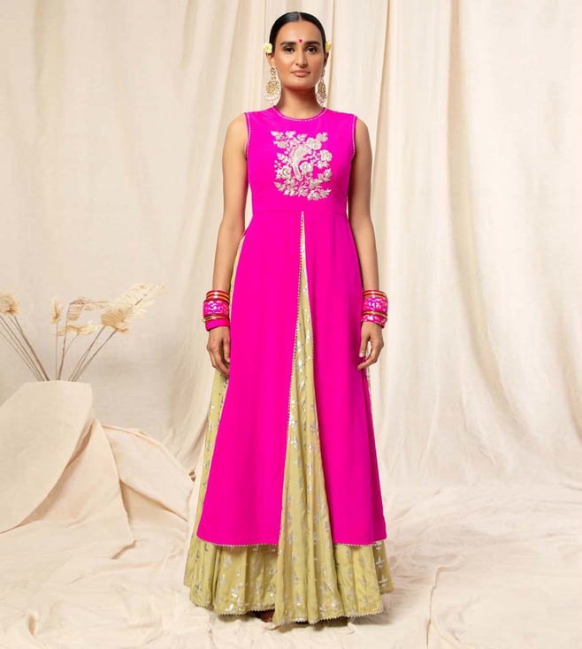 Buy Masaba Hot Pink Tunic Set Original 