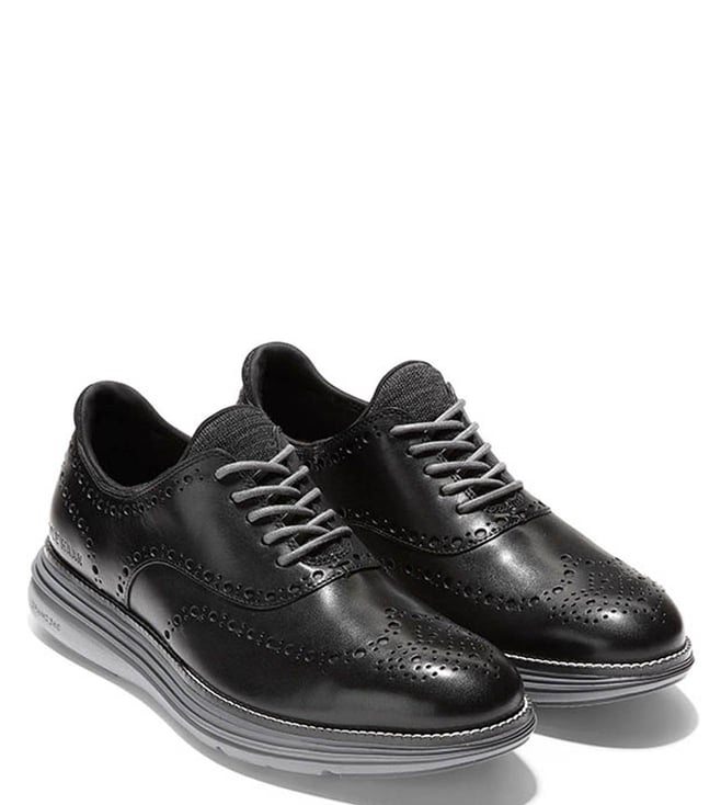 Buy Cole Haan Originalgrand Ultra Wing Ox Black Derby Shoes for Men Online  @ Tata CLiQ Luxury