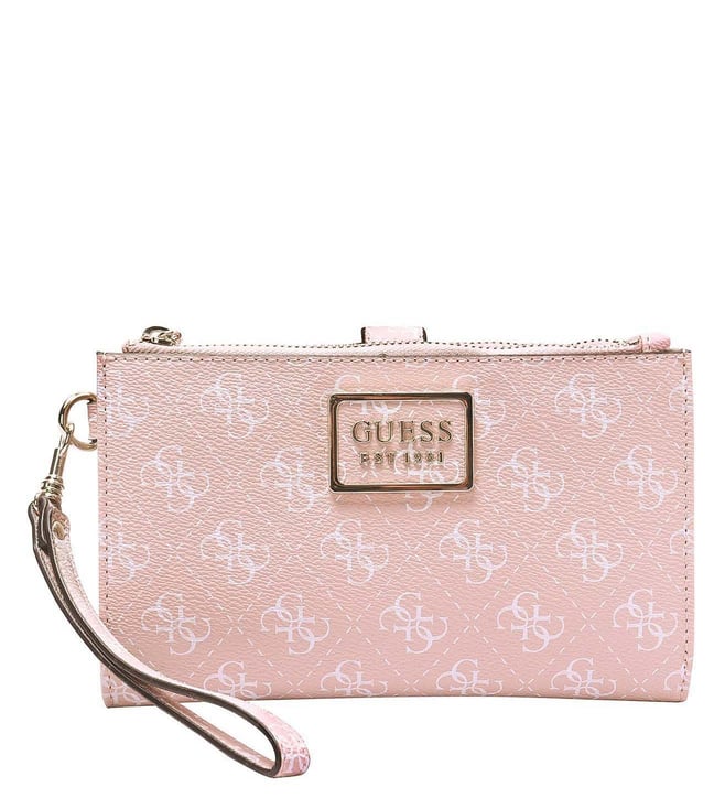Buy Guess Blush Large Tyren 4G Logo Organiser Wallet for Women Online